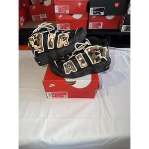 NEW AUTHENTIC NIKE AIR MORE UPTEMPO (GS) '96 "CAMO"  US 4.5 Y